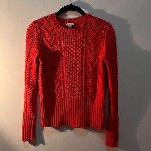 Gap Cableknit Kitted Red Sweater
